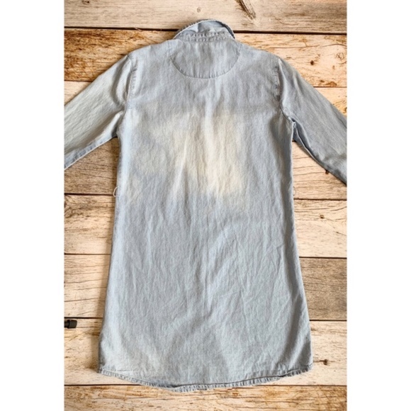 ✨7FAMK Chambray Button Down Tunic - Picture 4 of 6